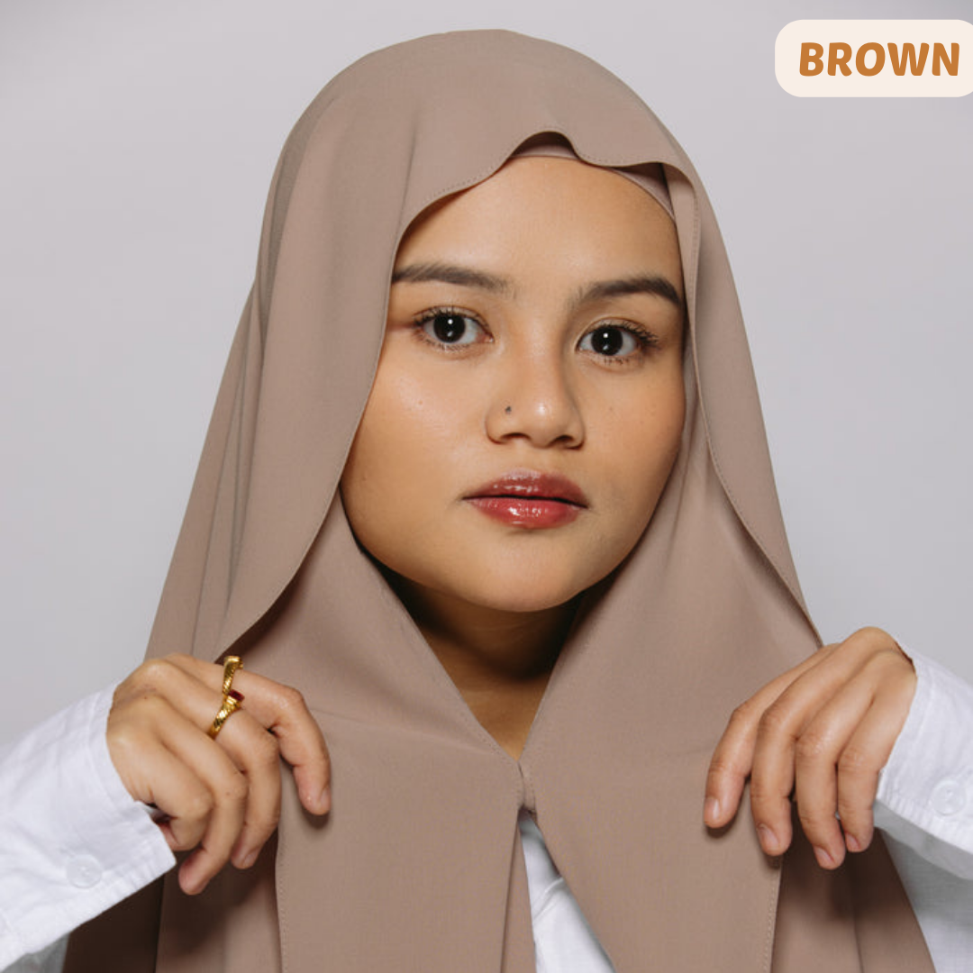 Instant Chiffon Hijab with Built-in Magnets