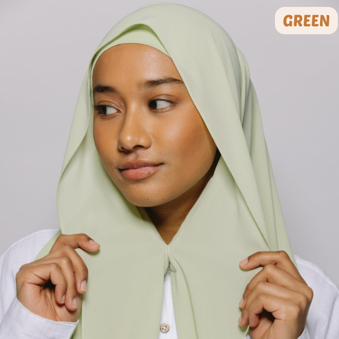 Instant Chiffon Hijab with Built-in Magnets