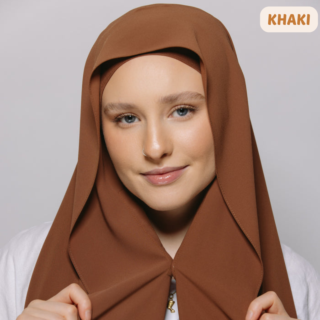 Instant Chiffon Hijab with Built-in Magnets