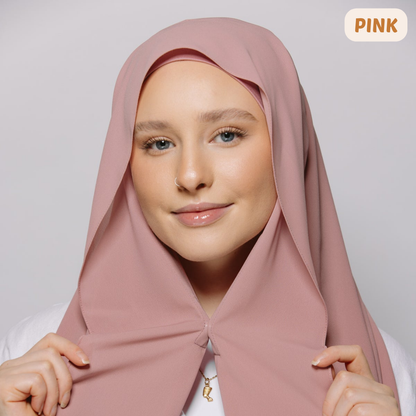 Instant Chiffon Hijab with Built-in Magnets